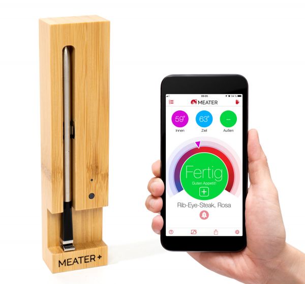 Meater+ kabelloses Grillthermometer mit Bluetooth (50m Reichweite)