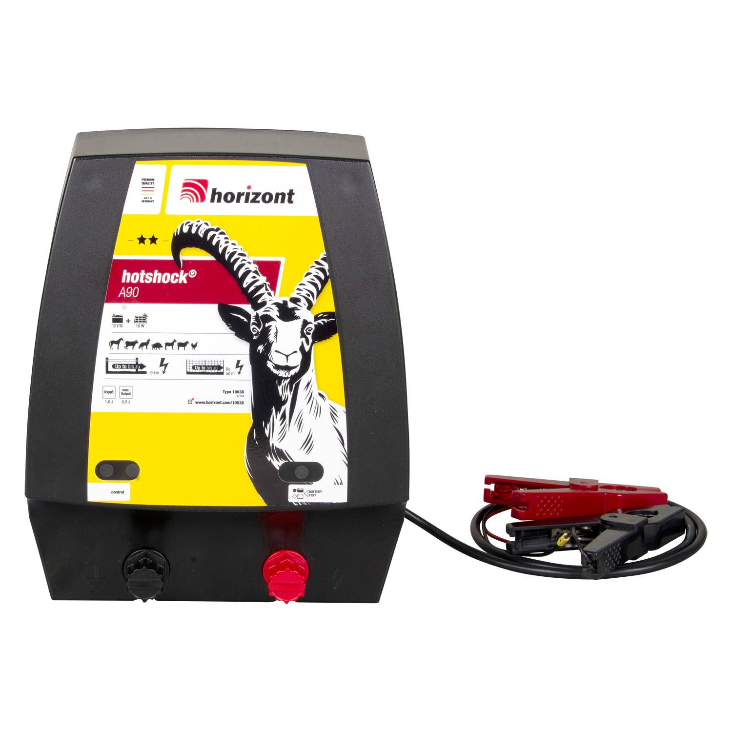 Weidezaungerät hotSHOCK A 50 Akkugerät 12V für robuste Tiere Weidezaun