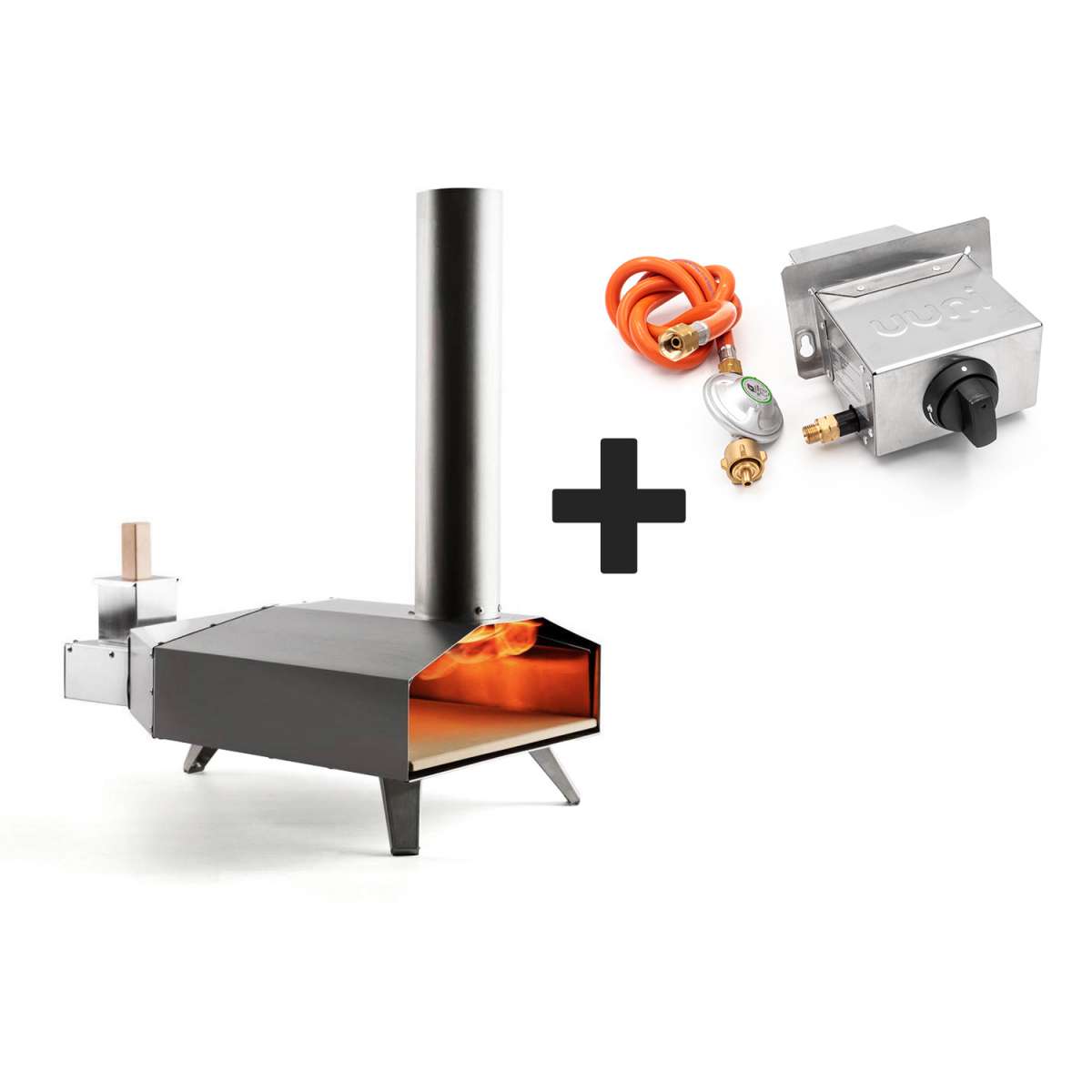Ooni 3 Pizzaofen mit Gasbrenner, Pizzastein und Pizzaschieber