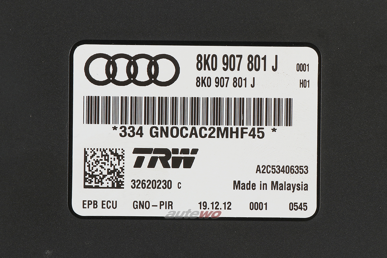 8K0907801J NEU Audi A4/S4 8K/B8/A5/S5/RS5 8F/8T/Q5 8R Steuergerät ...