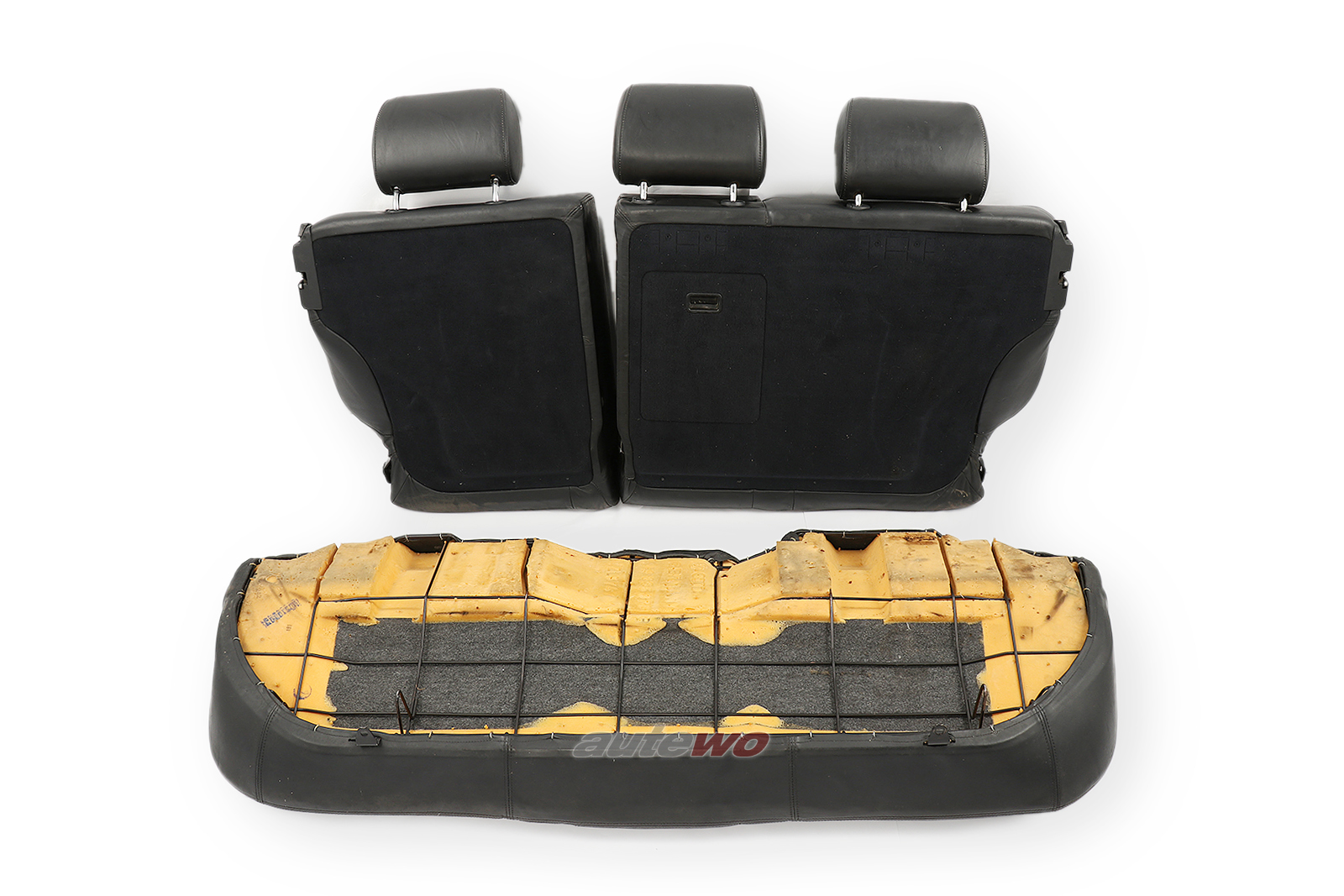 Audi 100/S4/A6/S6 C4 Avant Rücksitzbank + Skisack Leder schwarz 