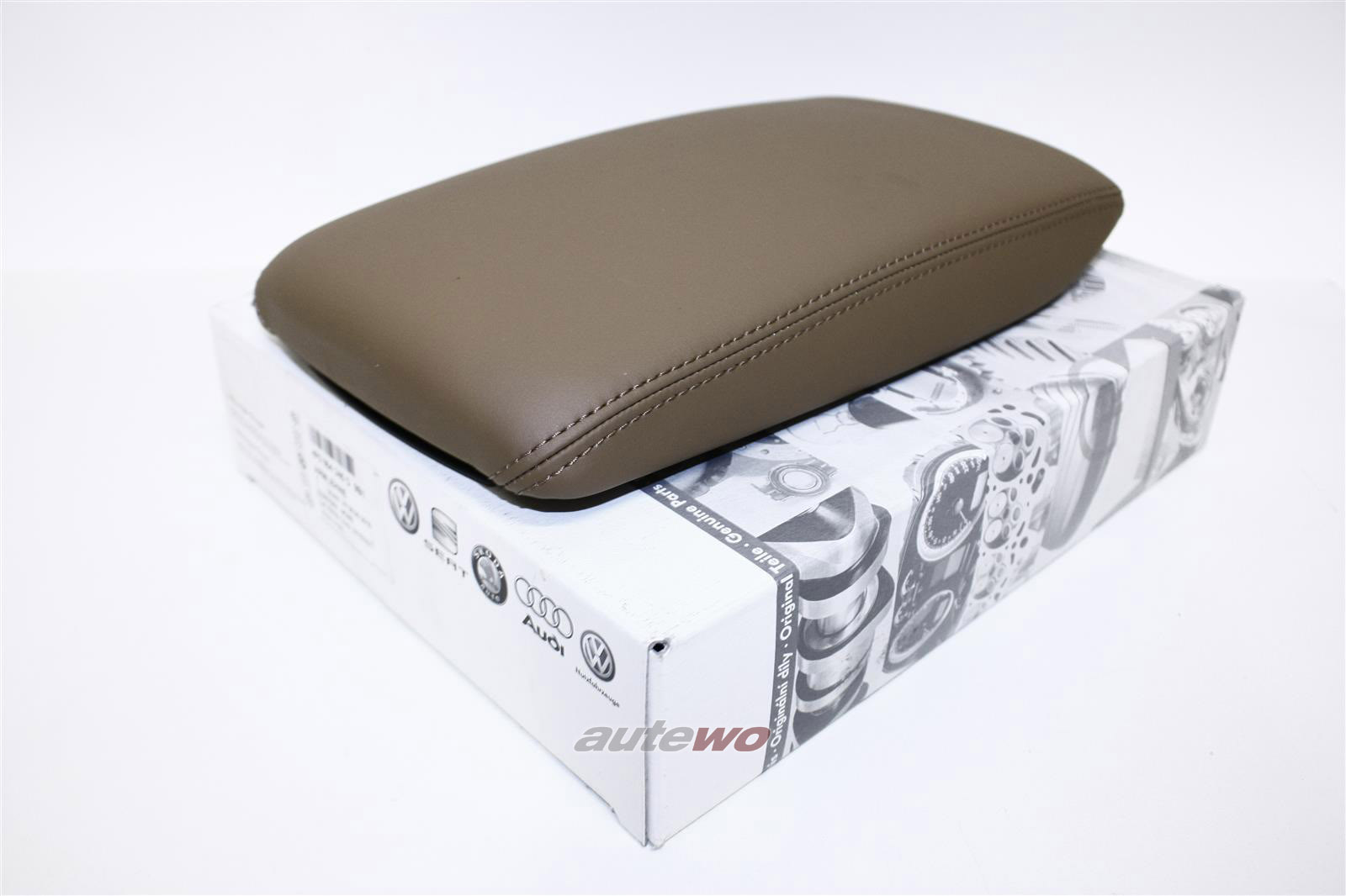 Armlehnen Deckel Für Audi A6 C5 (1998-2005) - PU Leder In Schwarz