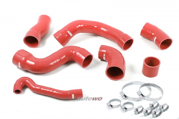 Audi/SEAT S3 8L/TT 8N/Cupra R 1.8l 20V Turbo Silikon-Druckschlauchset rot