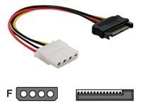 DeLOCK - Stromkabel - SATA-Stromstecker (M) bis interne Stromversorgung, 4-polig (W) - 12 cm