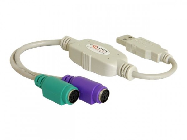 DeLOCK USB to PS/2 Adapter - Tastatur- / Maus-Adapter - USB