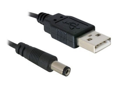 DeLOCK - Stromkabel - GS-Buchse 5,4 mm (M) bis USB (M) - 1 m