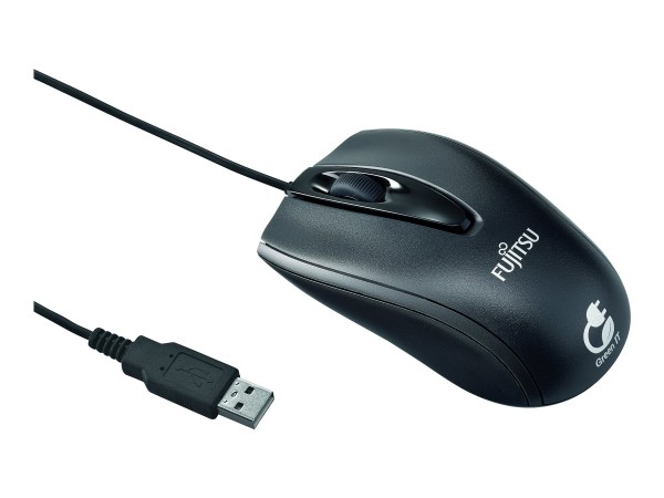 Fujitsu M440 ECO - Maus - rechts- und linkshändig - optisch - 3 Tasten - kabelgebunden