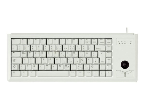CHERRY Compact-Keyboard G84-4400 - Tastatur - USB - Englisch - Hellgrau