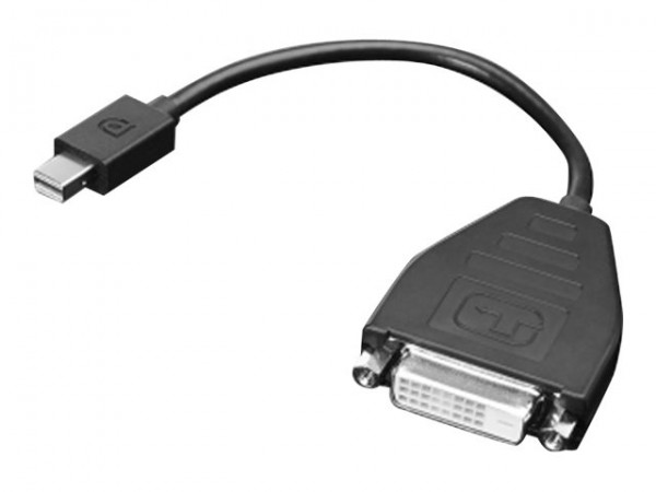 Lenovo - DisplayPort-Adapter - Single Link - Mini DisplayPort (M) bis DVI-D (W) - 20 cm - für ThinkP