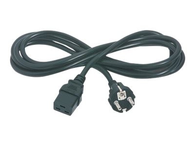 APC - Stromkabel - IEC 60320 C19 bis CEE 7/7 (M) - Wechselstrom 230 V - 2.5 m - Schwarz