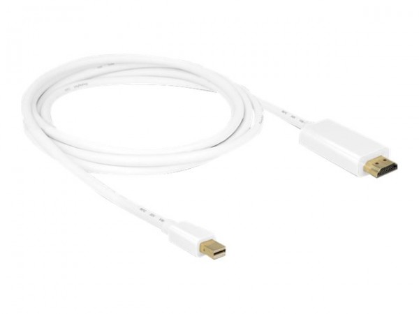 DeLOCK - Videokabel - DisplayPort / HDMI - Mini DisplayPort (M) bis HDMI (M) - 2 m - weiß