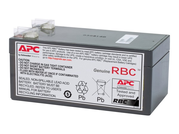 APC Replacement Battery Cartridge #47 - USV-Akku - 1 x Bleisäure 3200 mAh - Schwarz - für P/N: BE325