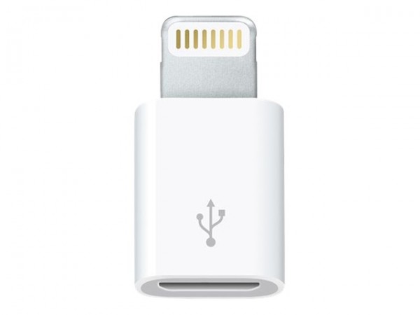 Apple Lightning to Micro USB Adapter - Lightning Adapter - Micro-USB Typ B (W) bis Lightning (M) - f