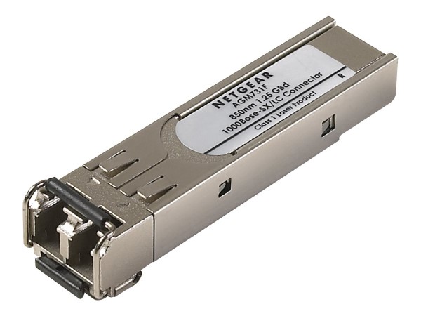 NETGEAR ProSafe AGM731F - SFP (Mini-GBIC)-Transceiver-Modul - GigE - 1000Base-SX - LC Multi-Mode - f