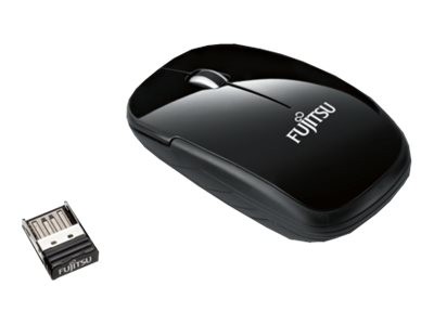 Fujitsu WI410 - Maus - rechts- und linkshändig - optisch - 3 Tasten - kabellos