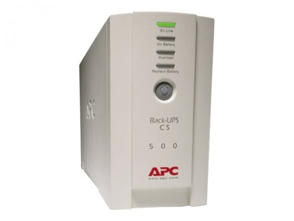 APC Back-UPS CS 500 - USV - Wechselstrom 230 V - 300 Watt - 500 VA - RS-232, USB