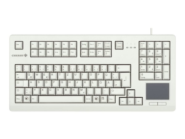 CHERRY Advanced Performance Line TouchBoard G80-11900 - Tastatur - USB - Deutsch - Hellgrau