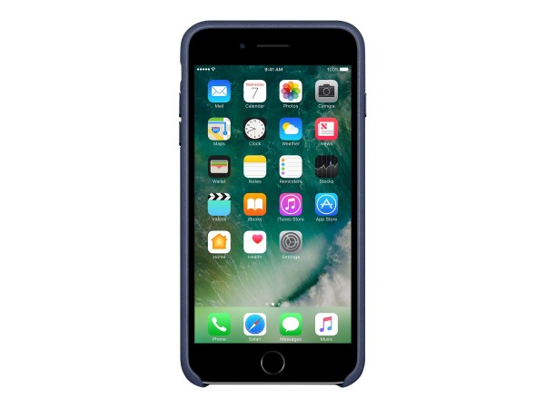 Apple - Hintere Abdeckung für Mobiltelefon - Leder - Mitternachtsblau - für iPhone 7 Plus