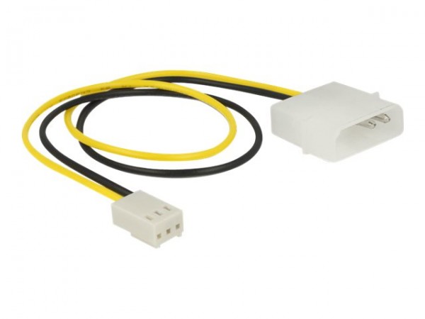 DeLOCK - Netzkabel für Lüfter - 3 PIN Internal Power (W) bis interne Stromversorgung, 2-polig (M) -