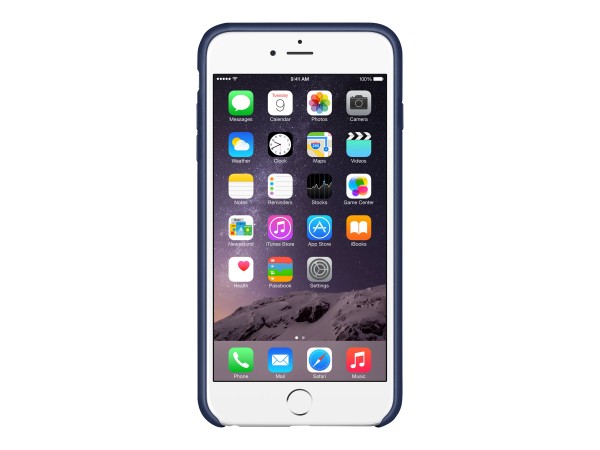 Apple - Hintere Abdeckung für Mobiltelefon - Leder - Mitternachtsblau - für iPhone 6 Plus, 6s Plus