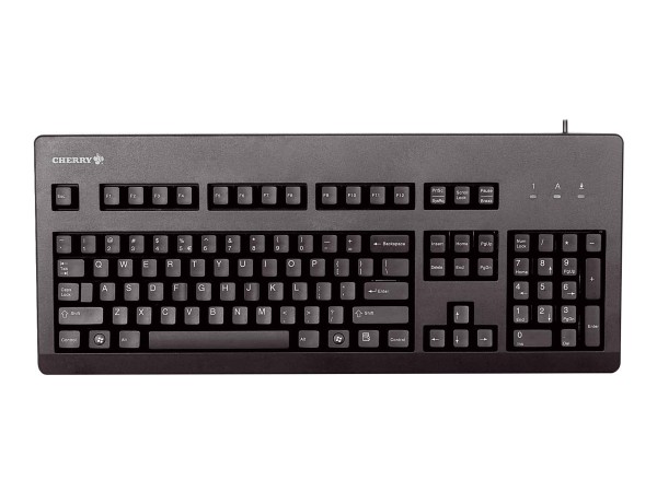 CHERRY MX3000 - Tastatur - PS/2, USB - USA - Schwarz