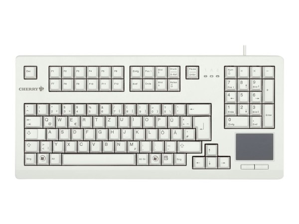 CHERRY Advanced Performance Line TouchBoard G80-11900 - Tastatur - USB - Deutsch - Hellgrau