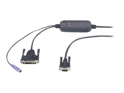 APC - Tastatur- / Video- / Maus- (KVM-) Kabel - Mini-DIN 8-polig, 13W3 (M) bis HD-15 (VGA) (M) - 7.6