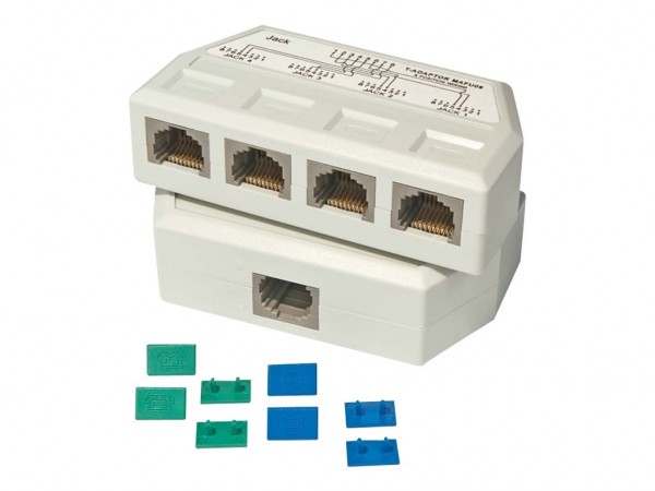 Lindy RJ45 Telefon Line Splitter 1:4 (34015) - Neu&OVP