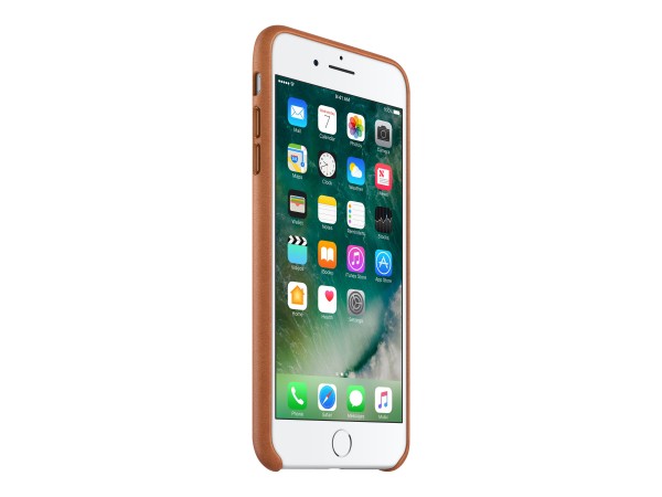 Apple - Schutzhülle hintere Abdeckung für Mobiltelefon - Leder - Saddle Brown - für iPhone 7 Plus