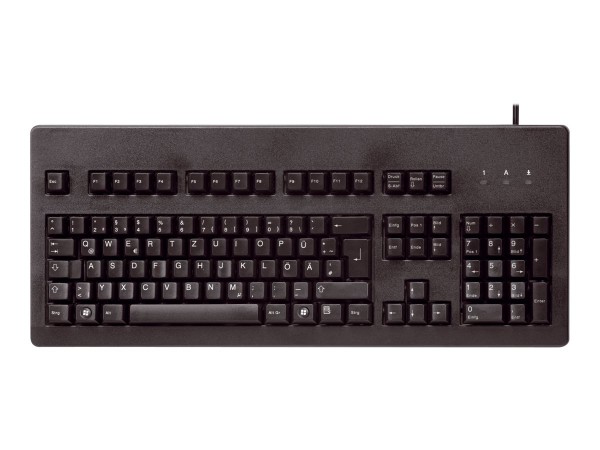 CHERRY G80-3000 - Tastatur - PS/2, USB - USA - Schwarz
