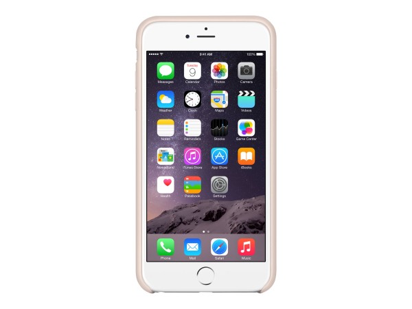 Apple - Hintere Abdeckung für Mobiltelefon - Leder - Rosa - für iPhone 6 Plus, 6s Plus