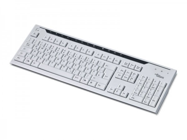 Fujitsu KB500 - Tastatur - USB - Norwegisch - Marble Gray - für Celsius W550; ESPRIMO D556, D757, D7