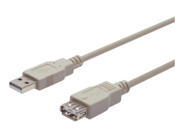 ASSMANN Classic - USB-Verlängerungskabel - USB (W) bis USB (M) - USB 2.0 - 5 m - geformt