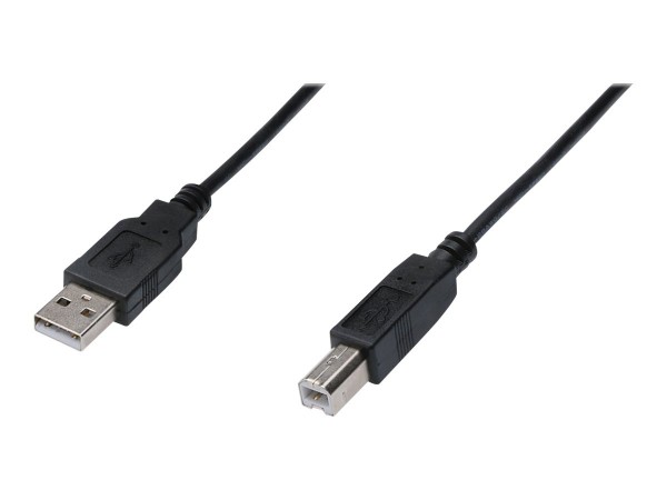 ASSMANN - USB-Kabel - USB (M) bis USB Typ B (M) - USB 2.0 - 1.8 m - geformt