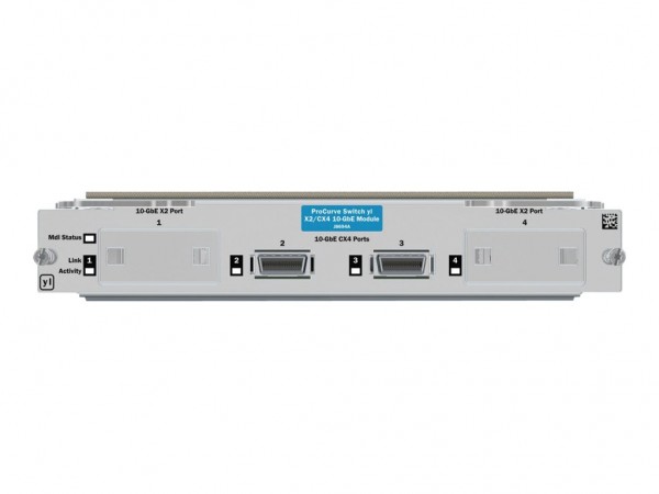 HPE Switch yl 10-GbE 2P CX4 + 2P X2 Module - Erweiterungsmodul - 10GBase-CX4 x 2 - für HPE 3500-24G-