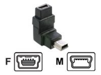DeLOCK - USB-Verlängerungskabel - Mini-USB, Typ B (M) bis Mini-USB, Typ B (W) - 90° Stecker