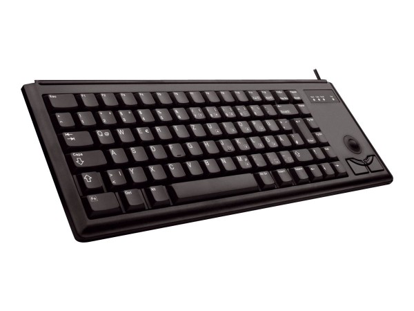 CHERRY Compact-Keyboard G84-4400 - Tastatur - PS/2 - USA - Schwarz