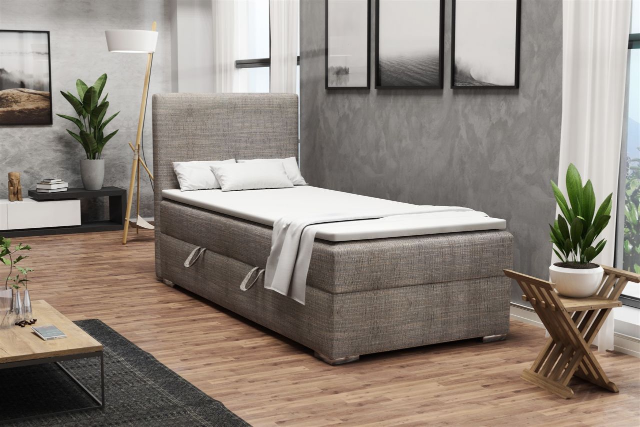 Boxspringbett Schlafzimmerbett DORIAN MINI 100x200cm inkl.Bettkasten
