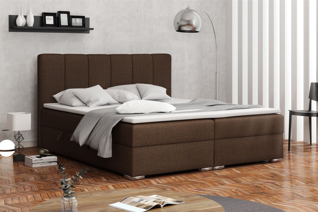 Boxspringbett Schlafzimmerbett ALVARA 180x200cm inkl.Bettkasten