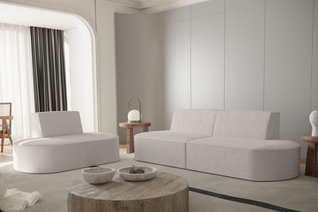 Sofaset ersofa Set 2-1 MILOT in Stoff Ascot Bukla Beige