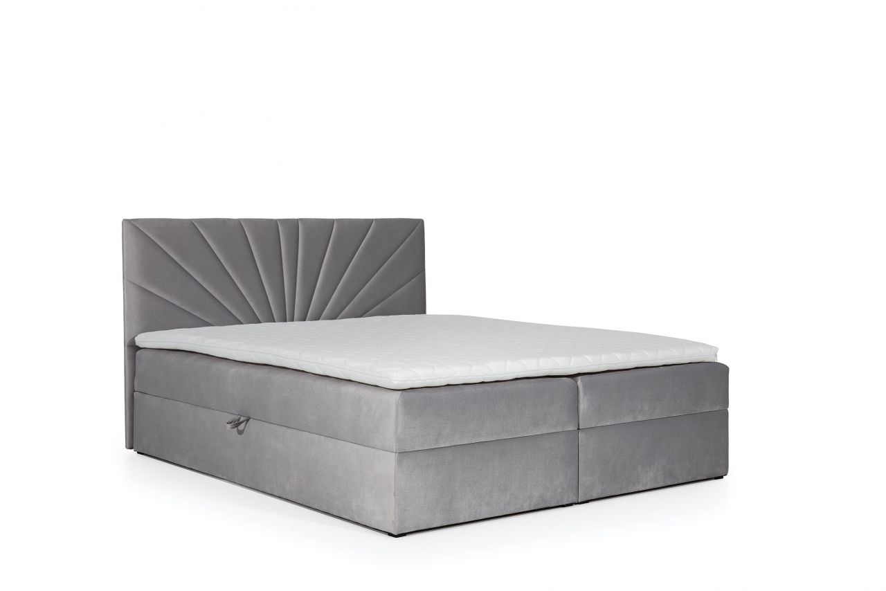 Boxspringbett Schlafzimmerbett CARERRA 140x200cm Grau