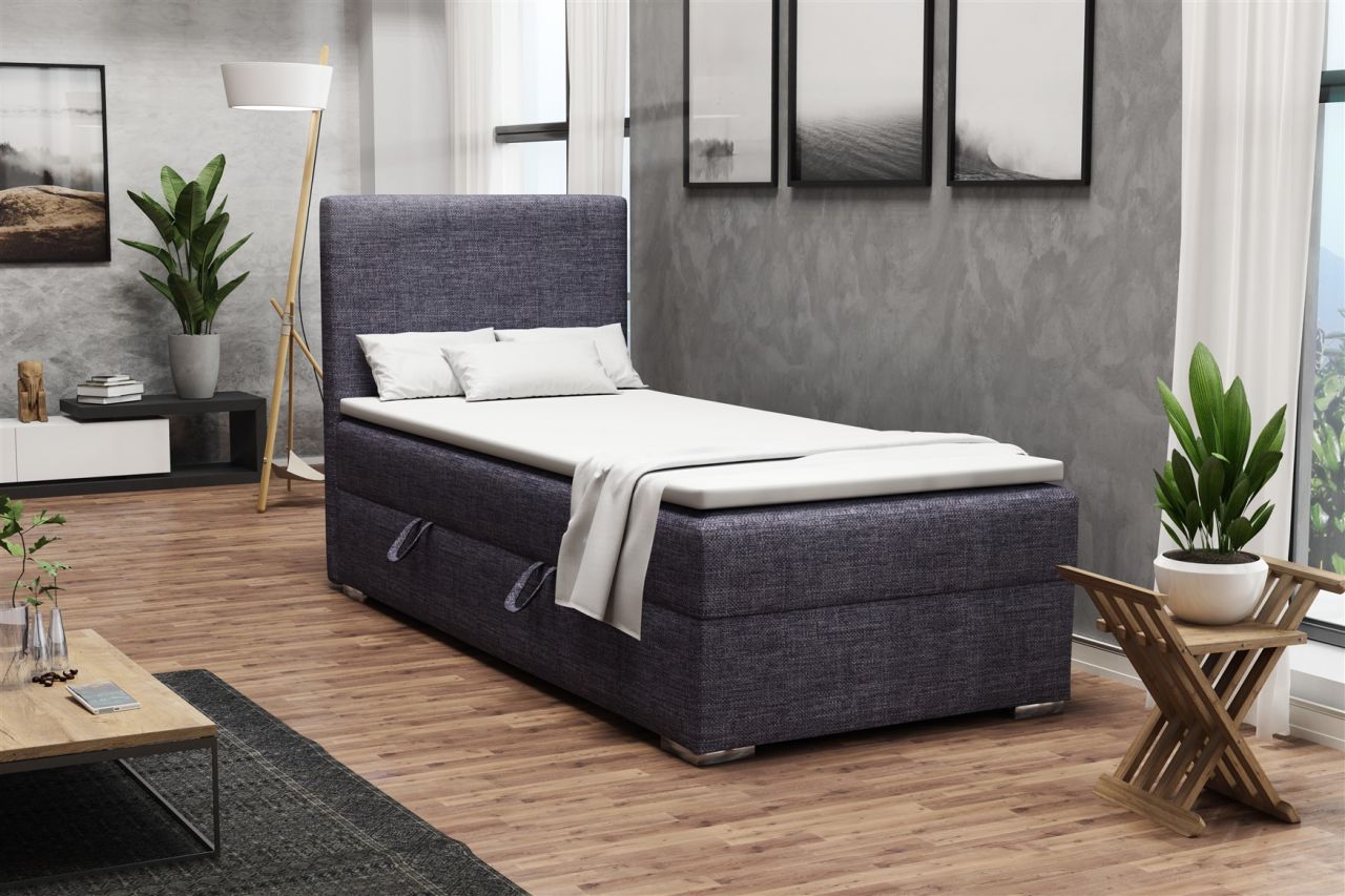 Boxspringbett Schlafzimmerbett DORIAN MINI 100x200cm inkl.Bettkasten