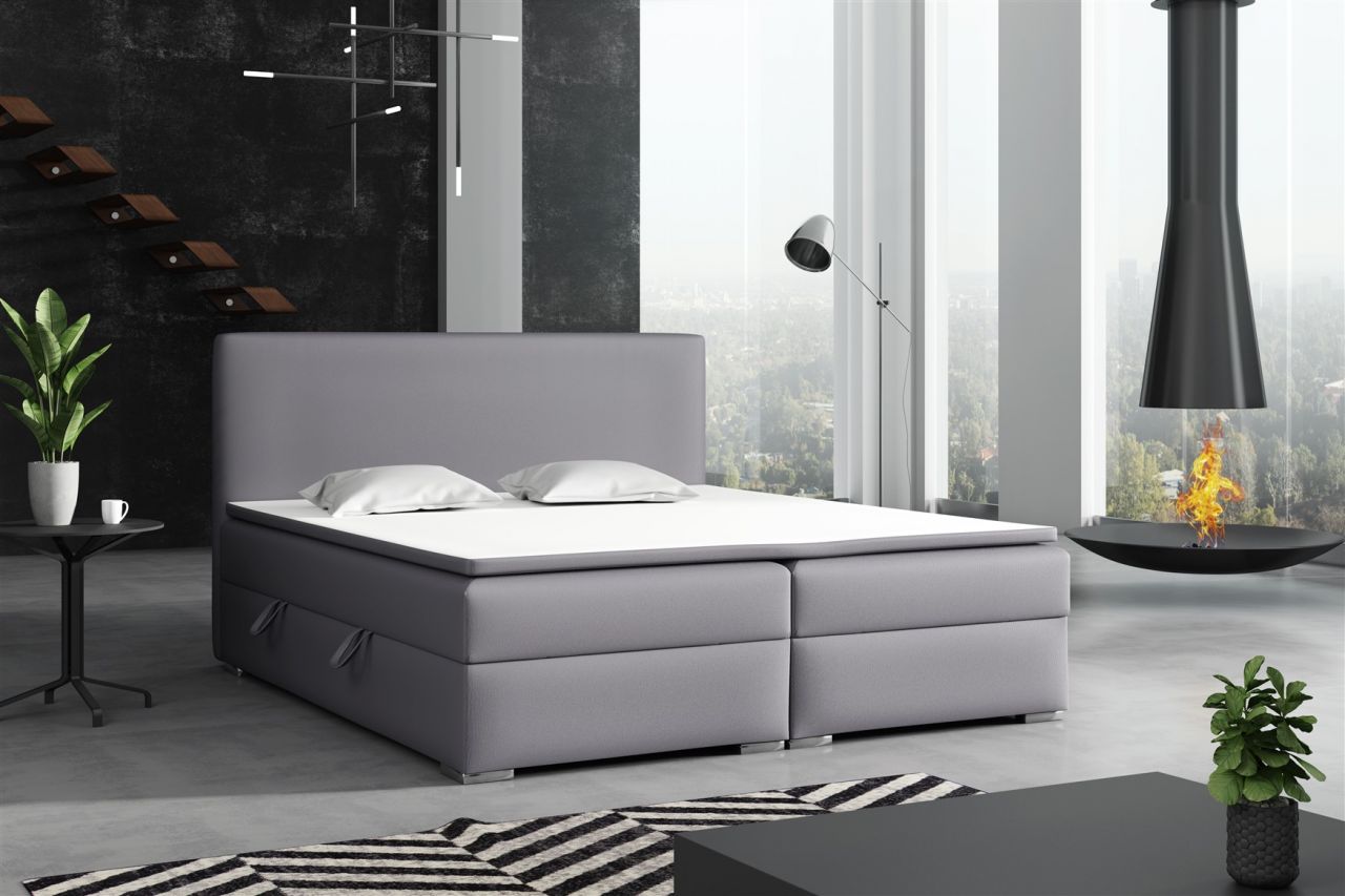 Boxspringbett Schlafzimmerbett DORIAN 180x200cm inkl.Bettkasten