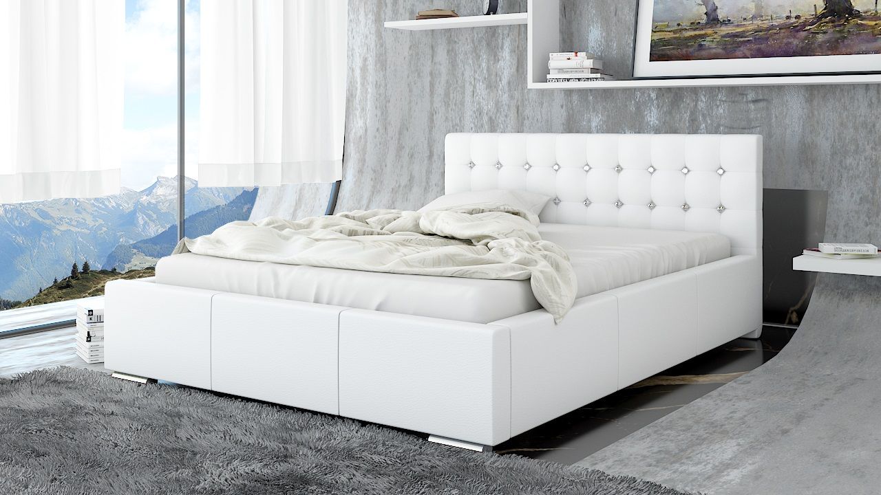 Polsterbett Bett Doppelbett GIANO Deluxe XS 140x200cm inkl.Lattenrost