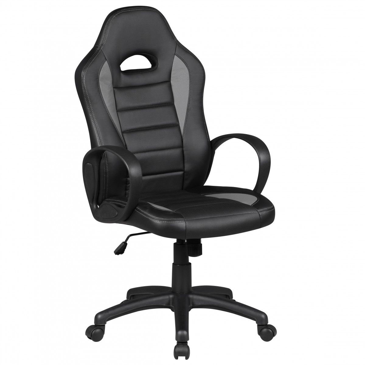 Drehstuhl Bürostuhl Chefsessel FAST - Schwarz / Grau