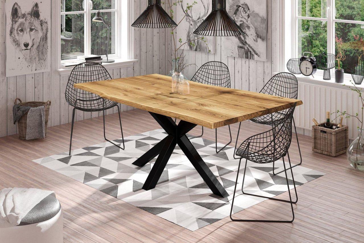 Esstisch Tisch FREYA Wildeiche geölt 180x90 cm