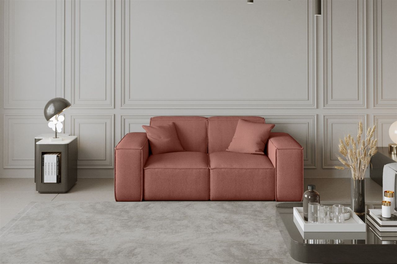 Sofa ersofa CELES 2-Sitzer in Stoff Scala Koralle
