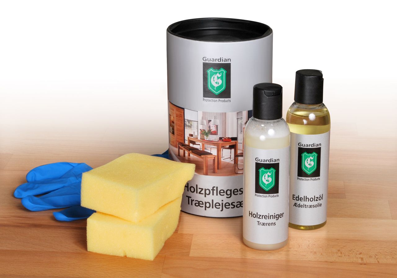 Holzpflege /Holzpflegeset / Massivholz Reiniger und Pflegeset Guardian