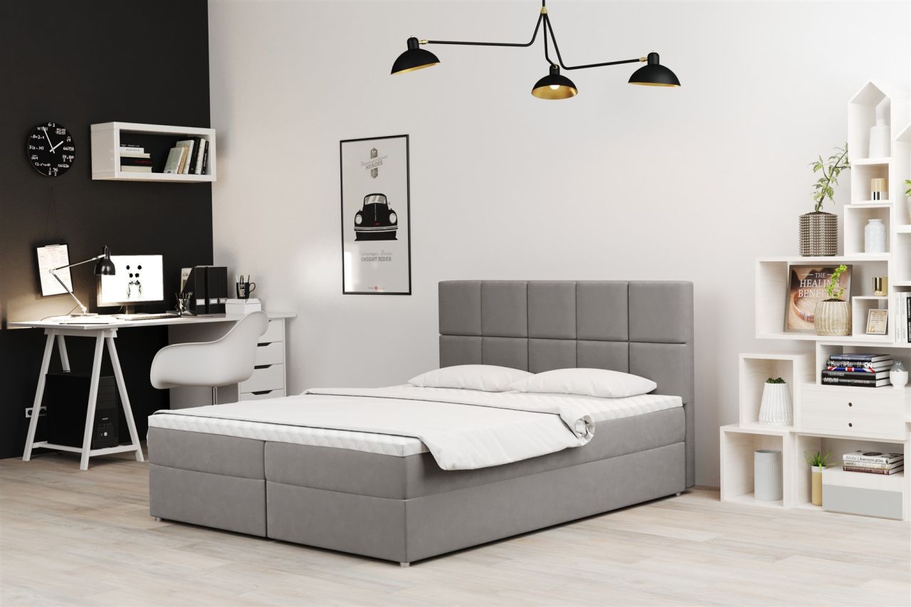 Boxspringbett Schlafzimmerbett FRASCO 120x200cm in div. Farbvarianten