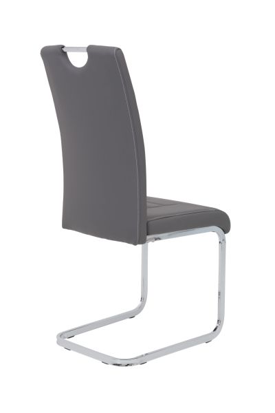 Esszimmerstühle Stuhl Freischwinger 4er Set RUBEN Grau